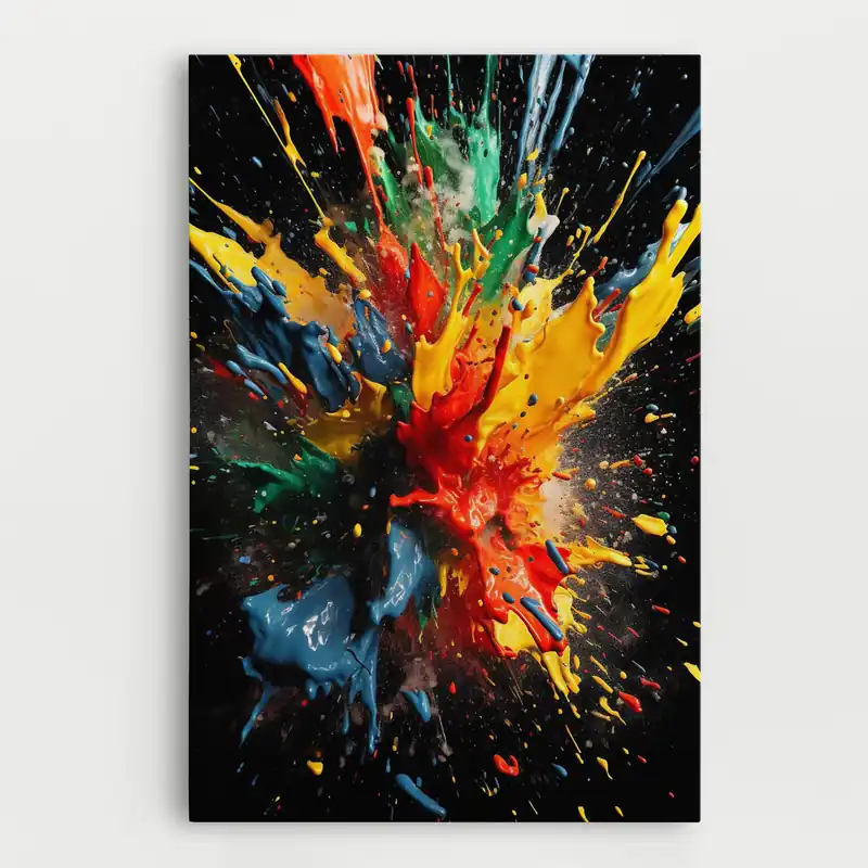 Top-Preis Leinwandbild Floating Color Splash