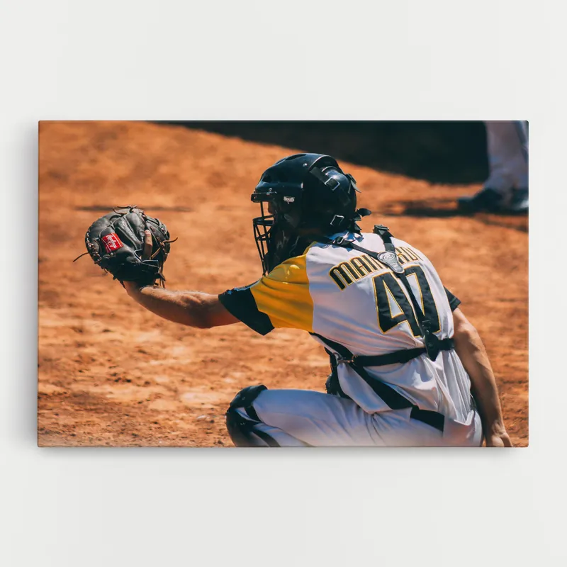Zertifiziert Leinwandbild Number 47 Baseball
