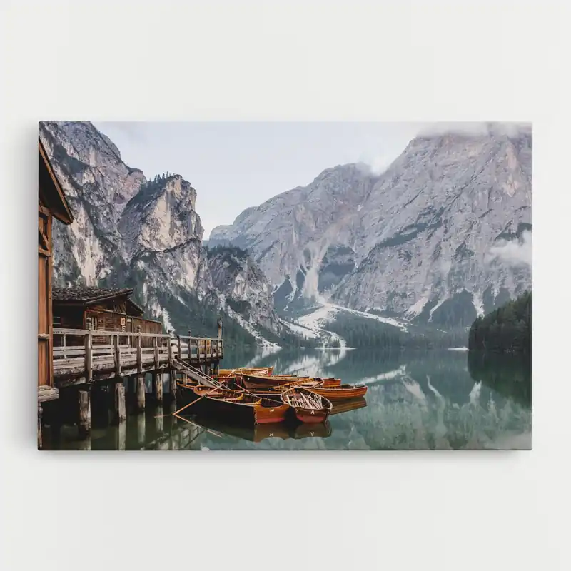 Abverkauf Leinwandbild Cabin Lake