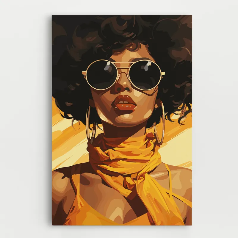 Wochenendangebot Leinwandbild African Yellow Woman