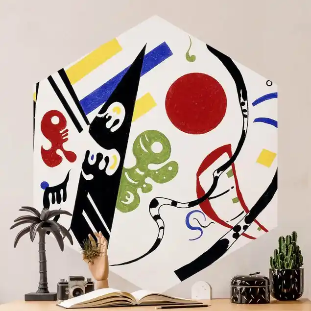 Wochenendangebot Wassily Kandinsky - Reciproque Hexagon Fototapete