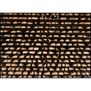 Zertifiziert Cut Wood Stacked For Lumber Poster