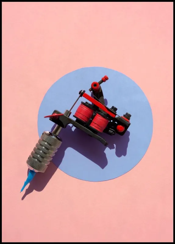 Abverkauf Colorful Tatto Machine Poster