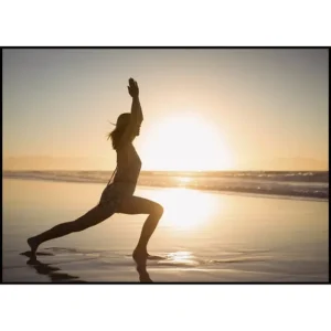 Yoga On The Beach Poster Markenprodukt