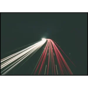 Sichere Zahlung Highway Strobe Poster