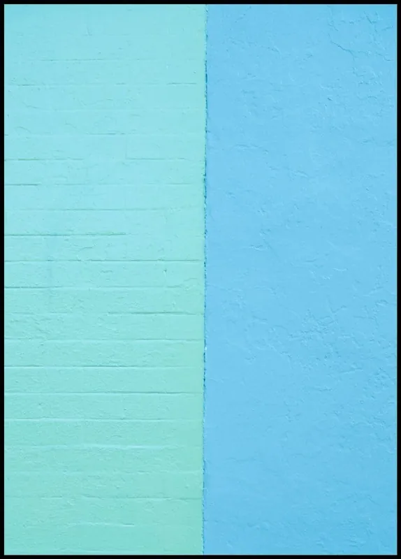 Angebot Turquoise and Blue Poster