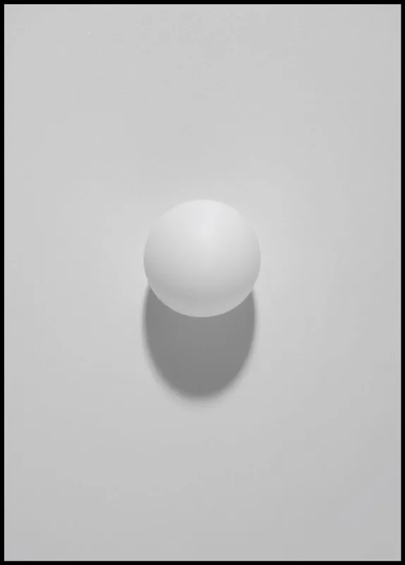White Ping Pong Ball Poster Online Kaufen