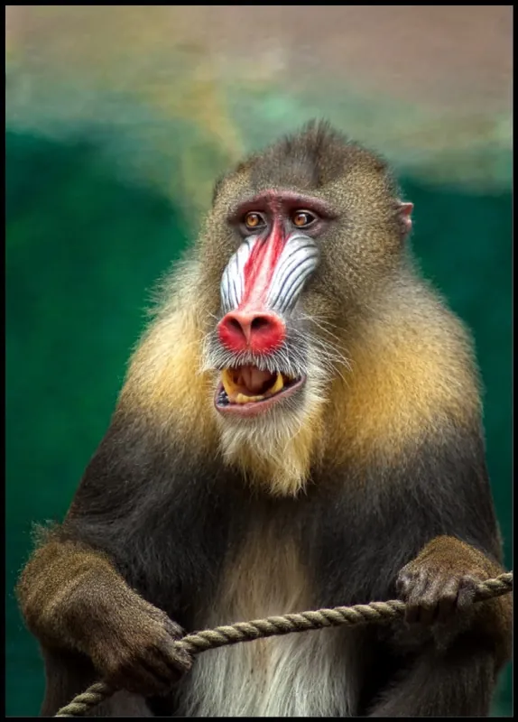 Wochenendangebot The Blustery Mandrill Ape Poster