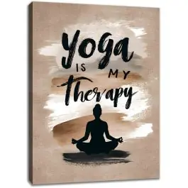 Leinwand Kunst Yoga ist meine Therapie Bilder druck Kostenloser Versand