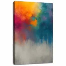 Neuheit Leinwandbild abstrakte Farbwolken Modernes Kunstbild