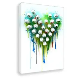 Leinwandbild Graffiti Heart Spraydosen - Kunstdruck Knallerangebot