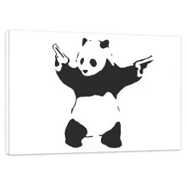 Banksy Bild Leinwand Panda Billig