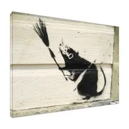 Banksy Broom Rat - Kunstdruck Markenware