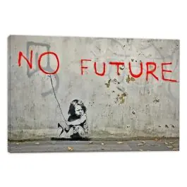 Banksy Leinwanddruck - No Future Neu Im Sortiment