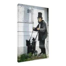 Banksy Old Man - Kunstdruck Preisreduziert