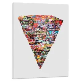 Preisknaller Wandbild Graffiti Pizza - Küchenbild