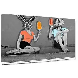 Billig Street Art like Banksy Eis People- Wandbilder