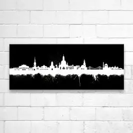 Abverkauf Dresden Skyline - Schwarz