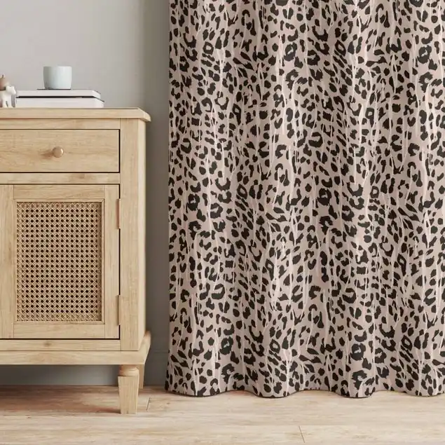 Zebra und Leopard Muster Vorhang – Lichtdämpfender Samt Neuheit