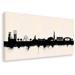 Zertifiziert Gelsenkirchen Skyline - Schwarz Weiss