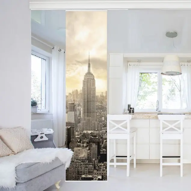 Zertifiziert No.24 Manhattan Dawn Schiebegardine Set