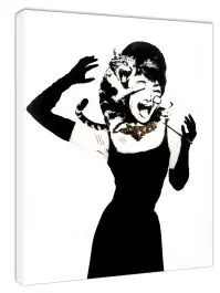 Zertifiziert Kunstdruck - Audrey Cat - Hochkant