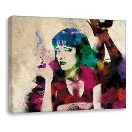 Kunstdruck auf Leinwand - Pulp Fiction Mia Wallace (div. Größen) Street Art Neue Ware
