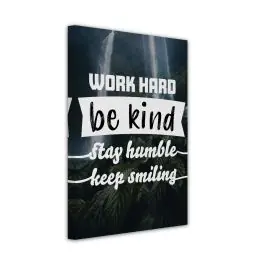 Abverkauf Leinwandbild - Be kind - Kunstdruck