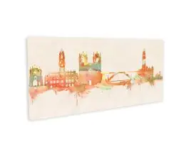 Leinwandbild Skyline Porto - farbe Sichere Zahlung