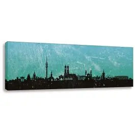 Wochenendangebot München Skyline - Türkis