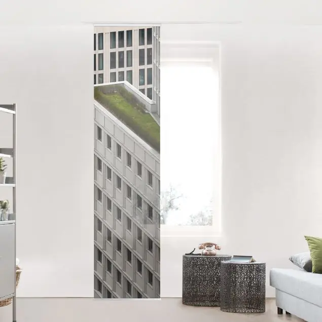Abverkauf Das grüne Element Schiebegardine Set