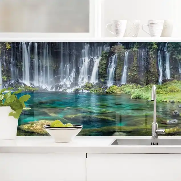 Echt Shiraito Wasserfall                               Küchenrückwand