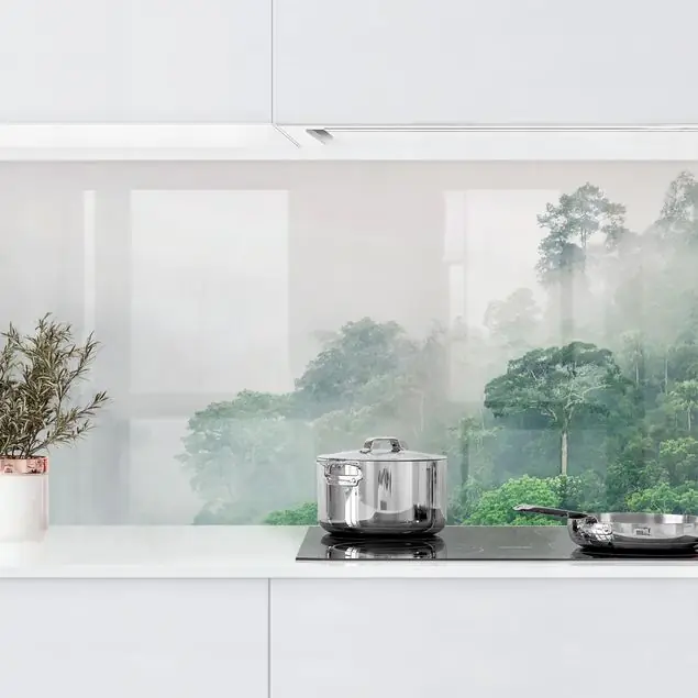 Dschungel im Nebel Küchenrückwand Neu