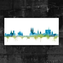 Zürich Skyline - Blau Garantierte Lieferung