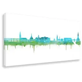 Zwickau Skyline - Blau Markenware