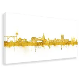 Wuppertal Skyline - Weiss/Gold Beliebt