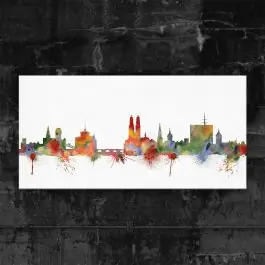 Zertifiziert Zürich - Schweiz Skyline - light