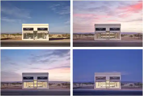 Preiswert Prada Marfa from 7:04AM to 8:48PM