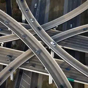 Zertifiziert Inverted Cloverleaf interchange RT1 and RT183, Austin, Texas