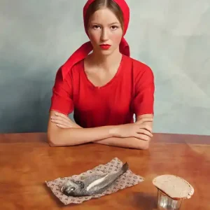 Aktuell Girl with a Fish