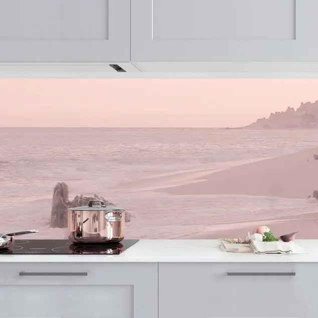 Wochenendangebot Roségoldener Strand                               Küchenrückwand