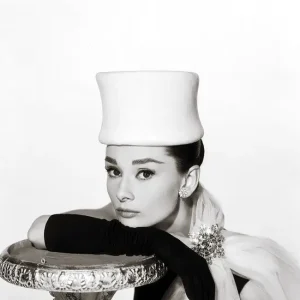 Ausverkauf Audrey Hepburn Glamour Portrait in Tulle