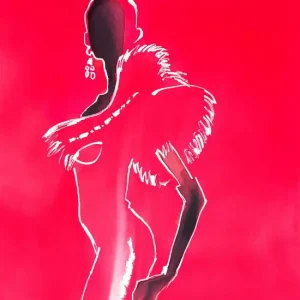 Preiswert Couture Red Valentino dress with evening gloves