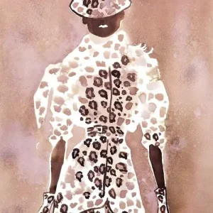 Neu Im Sortiment Givenchy Couture leopard suit with a hat