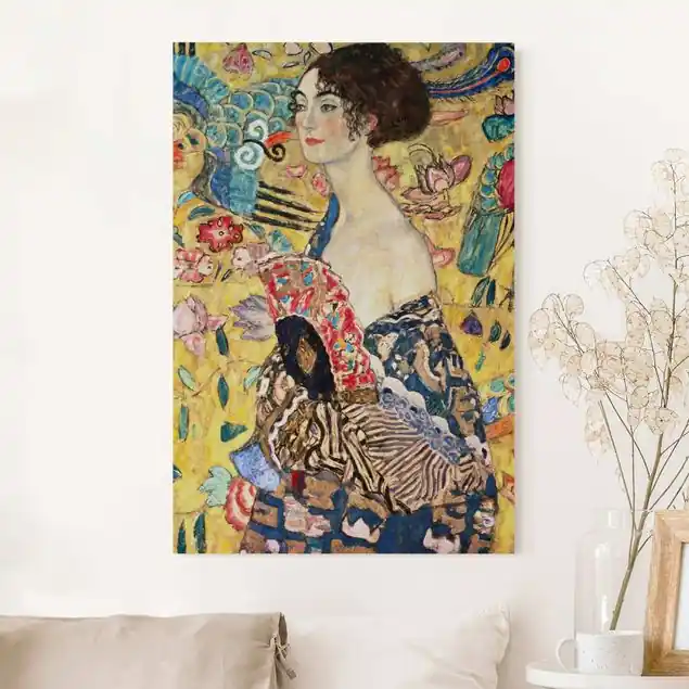 Gustav Klimt - Dame mit Fächer                               Akustikbild Sichere Zahlung