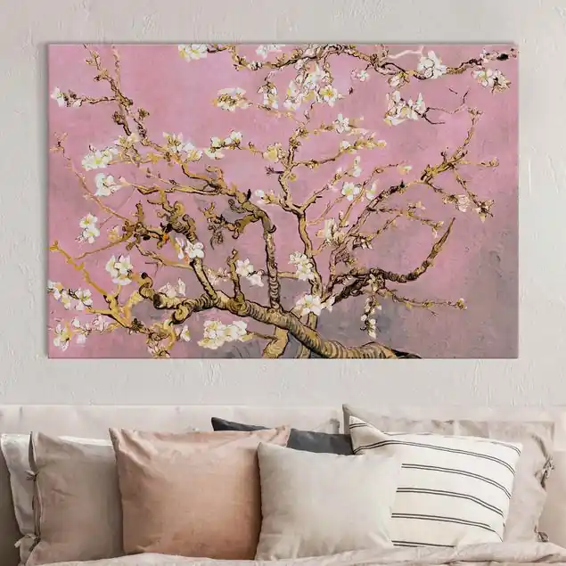 Zertifiziert Vincent van Gogh - Mandelblüte in altrosa                               Akustikbild
