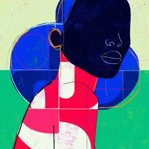 Blue Hair Woman Angebot