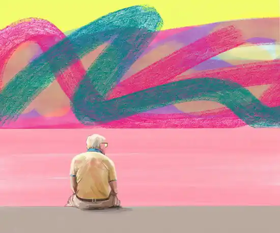Kostenloser Versand Hockney by the sea