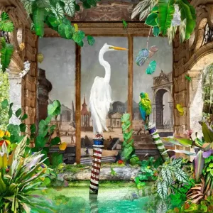 An Egret Contemplates: Truly I am the Center of the World Sonderangebot