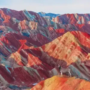 Zebra Rainbowmountain Neuheit